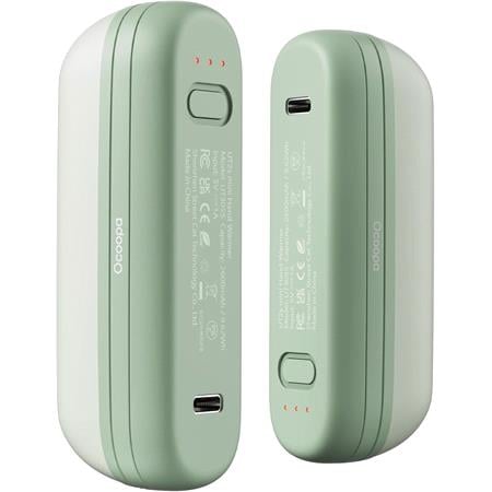 Ocoopa UT2s Mini Double Rechargeable Hand Warmers and Power Banks 5000mAh   Green