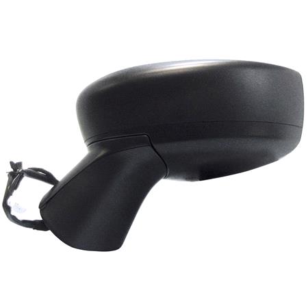 Left Wing Mirror (electric, not heated, without indicator, black cover) for Nissan NOTE 2013 Onwards