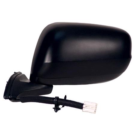 Left Wing Mirror (electric, WITHOUT indicator, not heated, primed cover) for HONDA JAZZ, 2008 2015