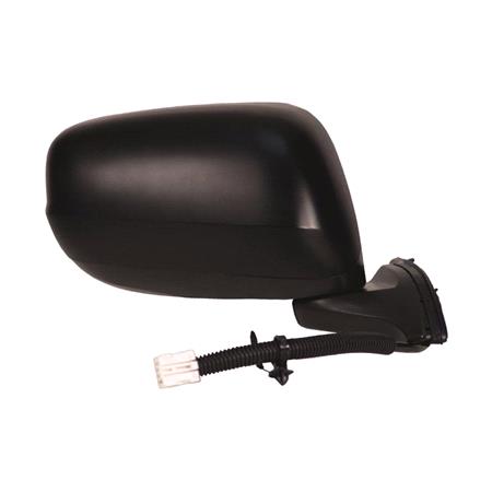 Right Wing Mirror (electric, WITHOUT indicator, not heated, primed cover) for HONDA JAZZ, 2008 2015