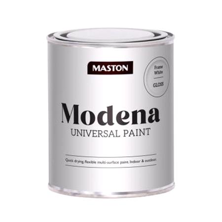 Maston Modena Universal Paint   Frame White Gloss   1 Litre