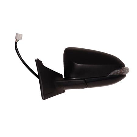 Left Wing Mirror (electric, heated, indicator lamp, primed cover) for TOYOTA YARIS / VITZ, 2011 Onwards