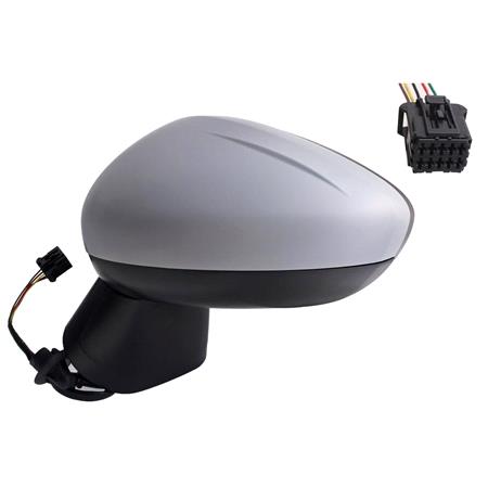 Left Wing Mirror (electric, heated, primed cover) for Opel CROSSLAND X, Van 2017 Onwards