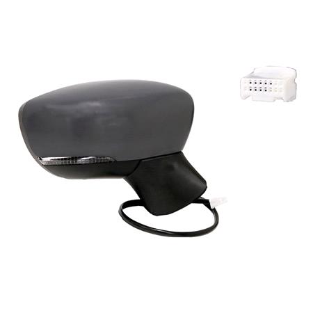 >Right,Complete,Electrical, Convex, Heated, Primed, With Blinker, 7 Pins, NISSAN MICRA V (K14), 2016 