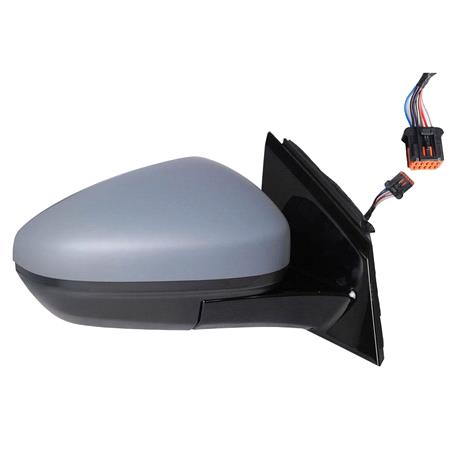 Right Wing Mirror (electric, heated, primed) for Opel Grandland X 2017 Onwards