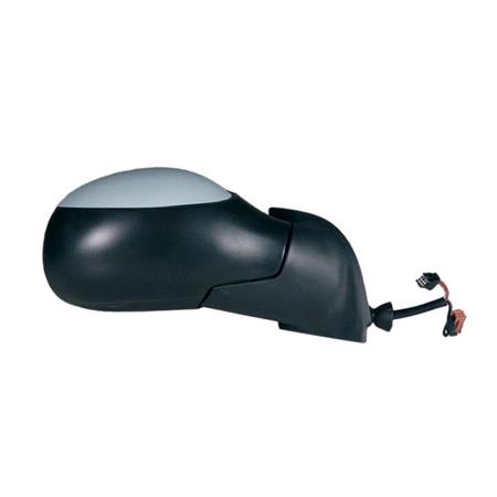 Right Wing Mirror (electric, heated, primed cover) for Citroen C3, 2002 2010