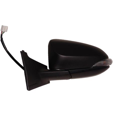 Left Wing Mirror (electric, indicator, not heated, primed cover) for Toyota YARIS/VITZ 2011 to 2019