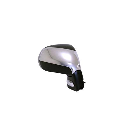 Right Wing Mirror (electric, heated, power folding, indicator, puddle lamp, chromed cover) for Peugeot 5008 2009 2017