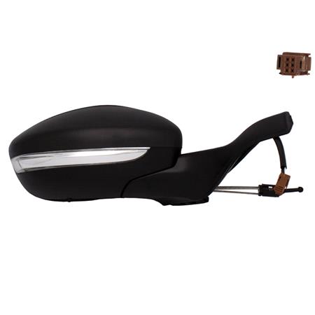 Right Wing Mirror (manual, indicator) for Peugeot 208 2012 Onwards