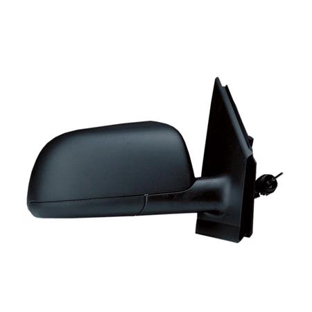 Right Wing Mirror (manual, black cover) for Volkswagen Polo, 2002 2005