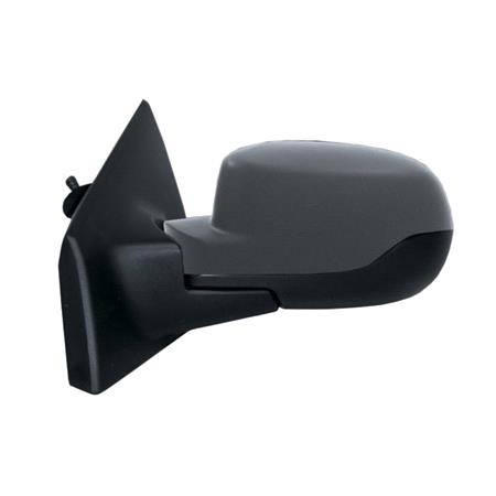 Left Wing Mirror (manual, black cover) for RENAULT CLIO III,  2009 2012