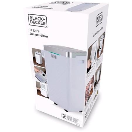 BLACK+DECKER Dehumidifier 12L White