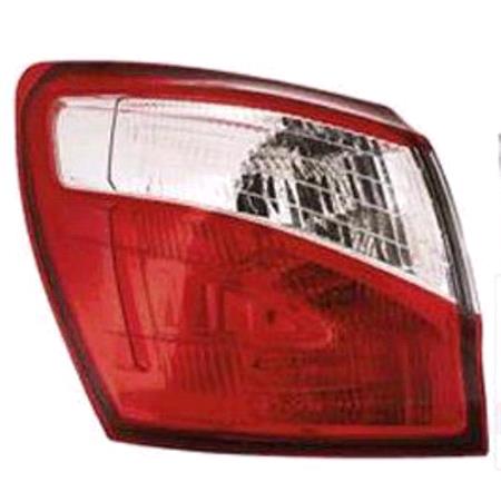 Left Rear Lamp (7 Seater Model, Outer On Quarter Panel, Supplied With Bulbholder And Bulbs, Original Equipment) for Nissan QASHQAI 2010 on