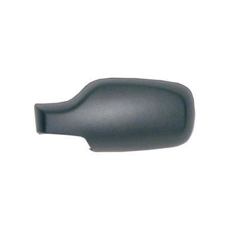 Left Wing Mirror Cover (black, grained) for RENAULT CLIO Grandtour, 2008 2009