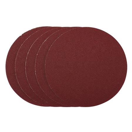 Draper 63026 Sanding Discs, 200mm, PSA, 80 Grit, (Pack Of 5)