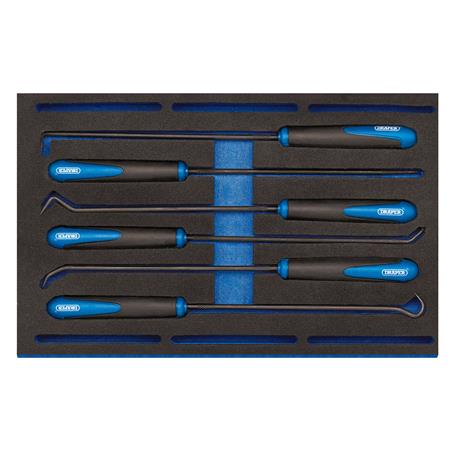 Draper 63494 Long Reach Hook and Pick Set in 1 4 Drawer EVA Insert Tray (6 Piece)