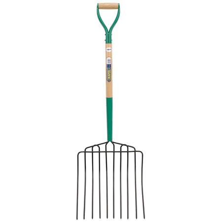 Draper 63578 10 Prong Manure Fork with Wood Shaft and MYD Handle