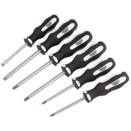 Draper Expert 63590 'Pound Thru' Soft Grip Screwdriver Set (6 Piece)