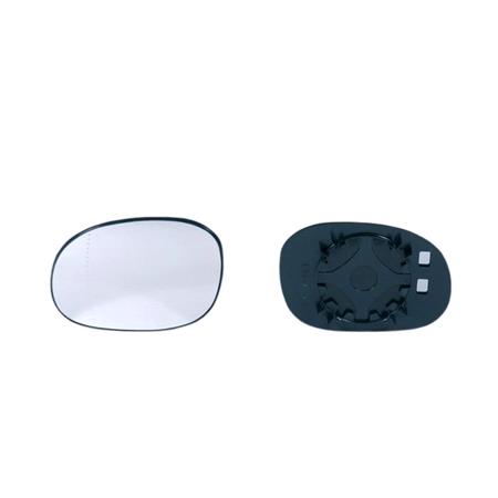 Left Wing Mirror Glass (not heated) and Holder for Citroen C3 Pluriel, 2003 2009