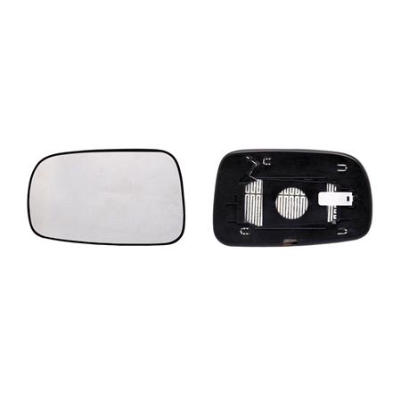 Left Wing Mirror Glass (not heated) & holder for Toyota COROLLA Verso, 2004 2009