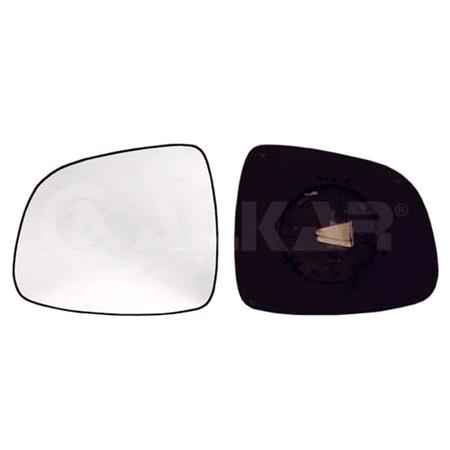 Left Wing Mirror Glass (not heated) and Holder for SUZUKI SX4 Saloon, 2007 2011