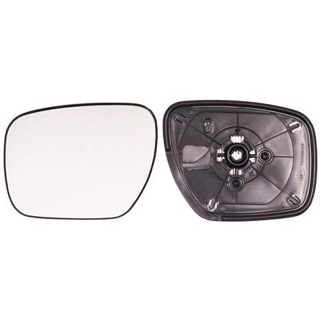 Left Wing Mirror Glass (heated) and Holder for Mazda CX 7, 2007 2012