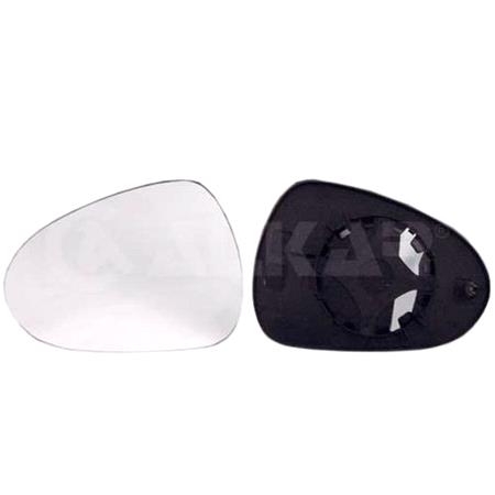 Left Wing Mirror Glass (not heated) and Holder for SEAT EXEO, 2009 2013
