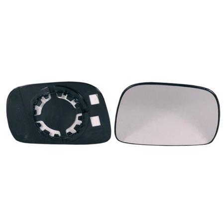 Right Wing Mirror Glass (not heated) and Holder for VAUXHALL AGILA, 2000 2008