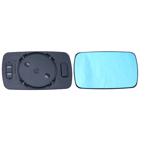 Right Blue Wing Mirror Glass (not heated) and Holder for BMW 3 Coupe, 1992 1999