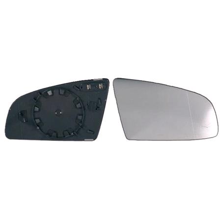 Right Wing Mirror Glass (heated) and Holder for AUDI A4, 2004 2008