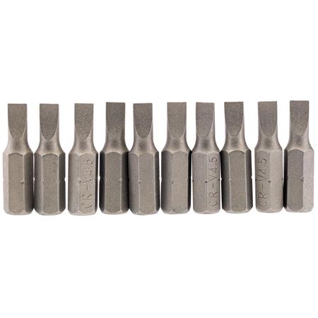 Draper 64027 4.5mm 1 4 inch Hex. Plain Slot Insert Bit 25mm Long x 10