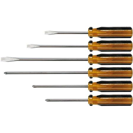 Screwdriver with Plastic Handle   Set of 6