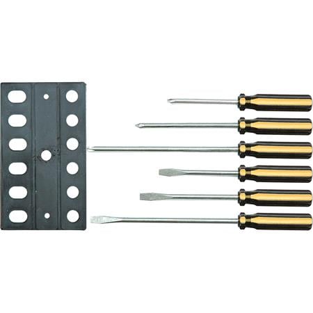 Screwdriver   Set of 6 on Hanger