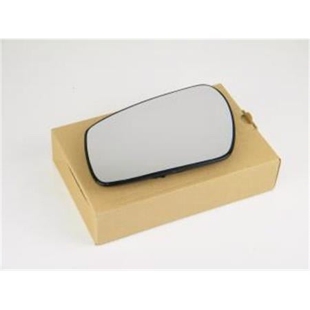 Left Wing Mirror Glass (heated, circular attachment) and Holder for Ford C MAX, 2007 2010