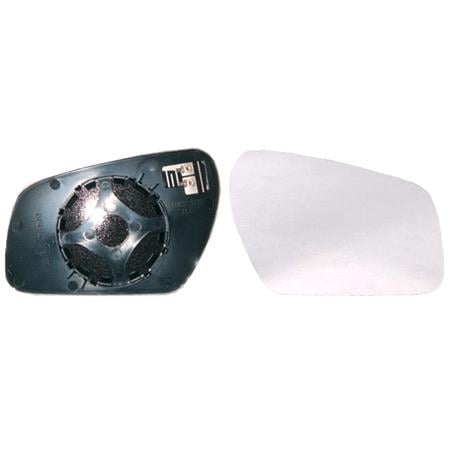 Right Wing Mirror Glass (heated, circular attachment) and Holder for FORD MONDEO Mk III Estate, 2003 2007