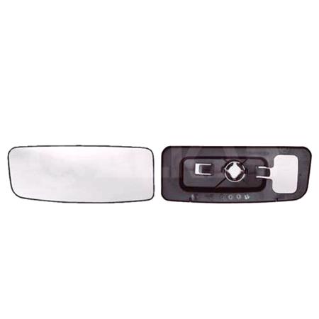 Left Blind Spot Wing Mirror Glass (not heated) and Holder for Volkswagen CRAFTER 30 35 Bus, 2010 2017