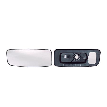 Left Blind Spot Wing Mirror Glass (not heated, Fits only medium and long arm Wing Mirrors) and Holder for Mercedes SPRINTER 5 t Box 2018 Onwards
