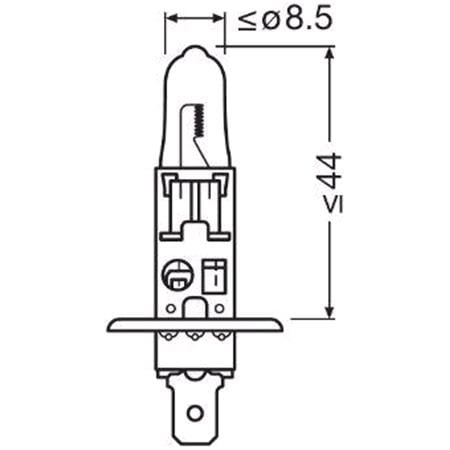 Osram Night Breaker Laser 12V 55W H1 +150% Brighter Headlight Bulb   Twin Pack for Volkswagen PASSAT, 1988 1996