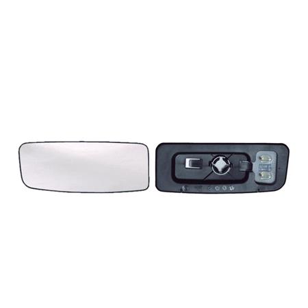 Left Blind Spot Wing Mirror Glass (heated) and Holder for Mercedes SPRINTER 3 t Flatbed, 2010 2018