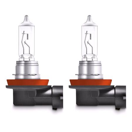 Osram Night Breaker Silver 12V 55W H11 +100% Brighter Twin Pack Bulbs for Audi A4, 2000 2004