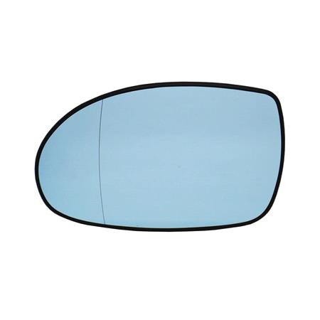 Left Blue Wing Mirror Glass (heated) and Holder for Citroen C5, 2004 2008