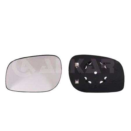 Left Wing Mirror Glass (heated) and Holder for FREELANDER, 1998 2000 (  150156GM)