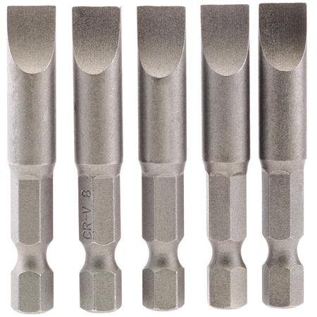 Draper 64280 8mm 1 4 inch Hex. Plain Slot Insert Bit 50mm Long x 5