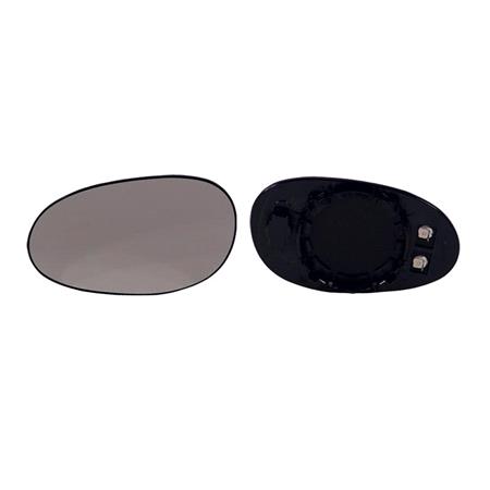 Left Wing Mirror Glass (heated) & Holder for SMART ROADSTER, 2003 2005