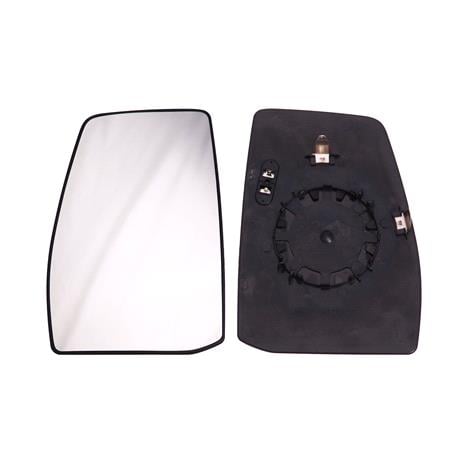 Left Wing Mirror Glass (heated) and Holder for Ford TOURNEO CUSTOM Bus, 2012 Onwards