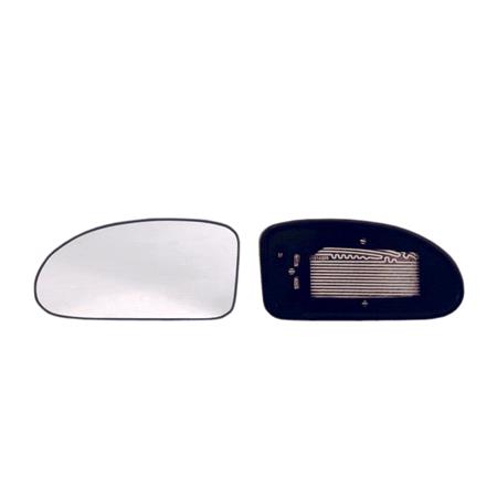 Left Wing Mirror Glass (Heated) and Holder for FORD FOCUS Saloon, 1999 2005