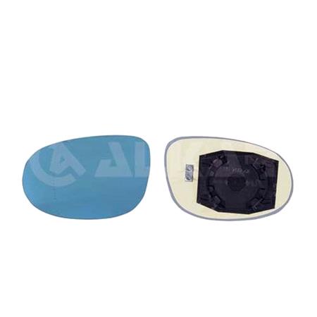 Left Blue Wing Mirror Glass (heated) and Holder for FIAT BRAVO, 2007 2014