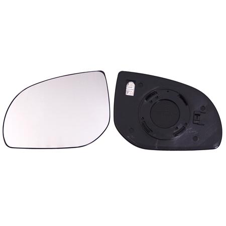 Left Wing Mirror Glass (heated) and Holder for Hyundai i20, 2008 2012