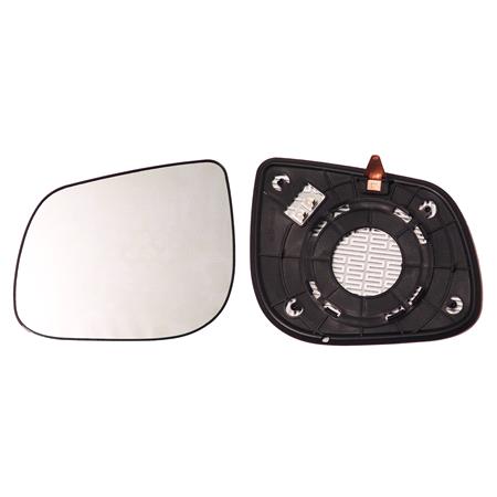 Left Wing Mirror Glass (heated) and Holder for Kia PICANTO, 2011 Onwards