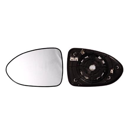 Left Wing Mirror Glass (heated) and Holder for Kia Rio III, 2011 2017